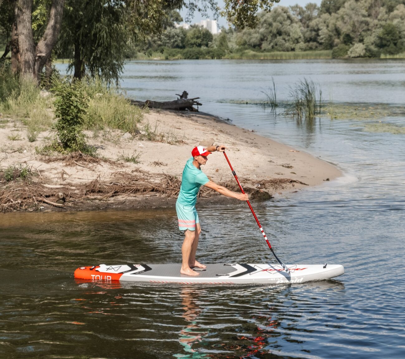 Pripučiama irklentė Rapid Tour 12’6″ Red - Vaizdas 5